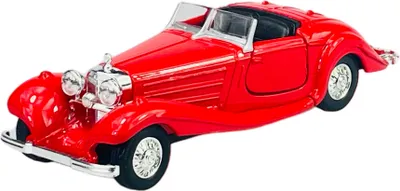 Produktbild von Welly Old Timer 1936 Mercedes-Benz 500K Rot ohne Dach 1:34-1:39 Die Cast Metall Modell Neu im Kasten  98879