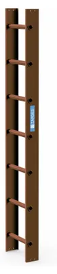 Produktbild von Zarges Dachleiter 7 Sprossen kupferbraun
