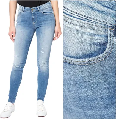 Produktbild von WRANGLER, Damen Jeanshose, Skinny fit, SKINNY, W24 L32, Blau, Jeans, baggyjeans, buggy