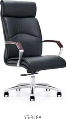 Image de Kunstleder Bürosessel in Schwarz modern eleganter Komfortsessel