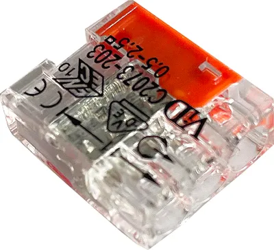 Produktbild von Heidemann Verbindungsklemme Compact VDE (3 Stück, Größe 3 x 0,5 Ü 2,5 mm²) 30703