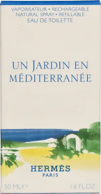 Zdjęcie produktu dla Hermes Un Jardin en Mediterranee, Unisex, 50 ml, Butelka jednorazowa, Spray, Alcohol, Aqua (Water), Parfum (Fragrance), Limonene, Ethylhexyl Methoxycinnamate, Butyl..., 1 szt.