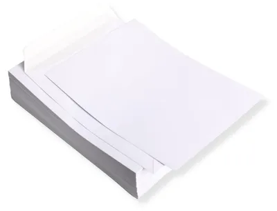 Produktbild von Versandtaschen stark 120 g DIN C4 weiß ohne Fenster,haftklebend 100 Stück