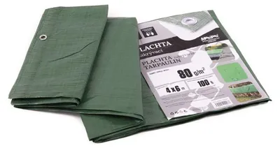 Obrázek produktu pro Plachta 80g ZELENÁ 4x6m