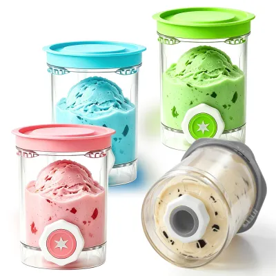 4er-Set Behälter für Ninja Swirl Eismaschine NC700 Serie