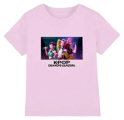 Image de T-shirt pour enfants "Chasseurs de démons K-Pop" - modèle TV43583 (taille 116) - couleur rose