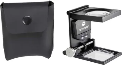 Produktbild von TOOLCRAFT 1511639 Fadenzähler Vergrößerungsfaktor: 6 x Linsengröße: (Ø) 28 mm