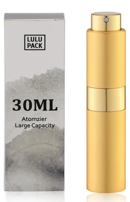 Obrázek produktu pro Rozprašovač parfémů, objem 30 ml, zlatá barva, hliník, sklo