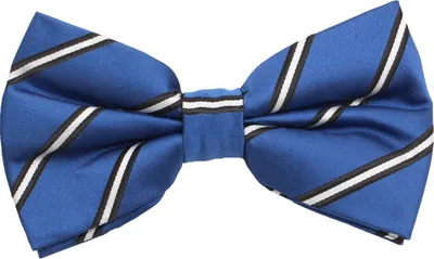 Produktbild von Fabio Farini - 1 Stück Herren Streifen Fliegen - Männer Querbinder Vorgebunden Bowtie Streifen - Blau/Weiß/Schwarz