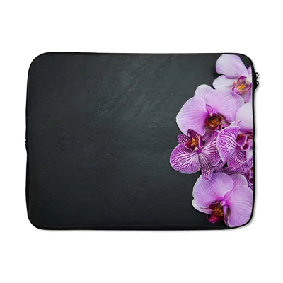 Produktbild von MuchoWow® Laptop Hülle 15 Zoll Orchidee - Blumen - Rosa - Flora Laptoptasche - Laptoptasche - Sleeve - Rundum-Schutz