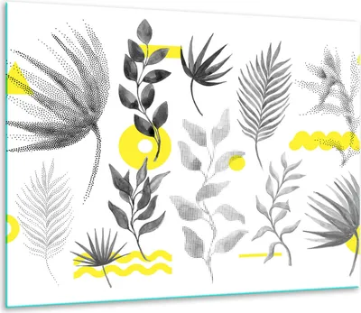 Obrázek produktu pro Kryt varné desky Skleněný kryt varné desky Splashback 60x52cm Květiny