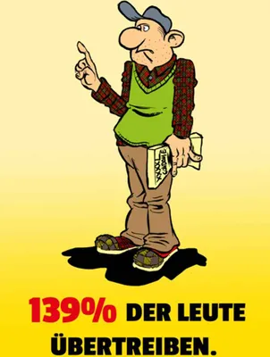 Produktbild von vianmo Holzschild 30x20 cm 139% der Leute übertreiben Dekoration