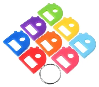 Produktbild von 16 bunte Schlüsselkappen aus Silikon für Frauen und Mädchen
