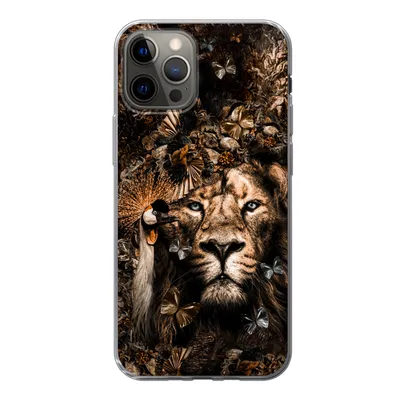 Produktbild von MuchoWow® Handyhülle Schutzhülle Hülle für iPhone 13 Pro Tiere - Collage - Schmetterling Silikon Softcase Handy Hülle - Handy-Tasche