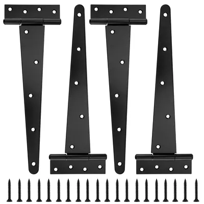 Produktbild von 4 Stück Tür- und Torbeschläge, Schmiedeeisen Schwarz, 360 mm, für Türen und Tore