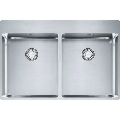 Produktbild von FRANKE Spüle BOX BXX 220-36-36 A mit Druckknopfventil Edelstahl massiv
