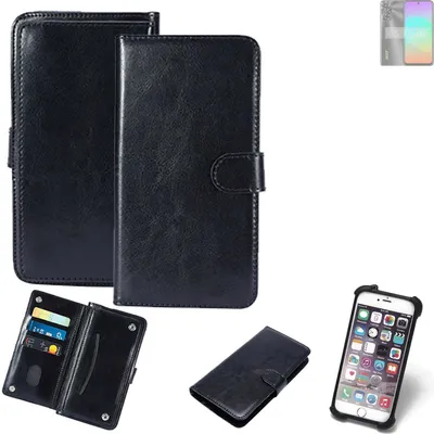 Produktbild von K-S-Trade 360° Hülle kompatibel mit Acer Sospiro A61LX schwarz Kunstleder Case BookCase WalletCase Kunstlederederhülle Handyhülle, Rundumschutz