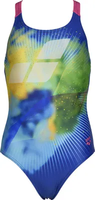 Produktbild von Arena Girl's Swimsuit Swim Pro Back Place Royal-Freak Rose 164