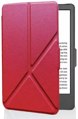 Immagine prodotto di Custodia rossa compatibile con Kobo Clara BW – Custodia protettiva – Trifold – Copertina per libro – Custodia per tablet – Rosso – CHPN