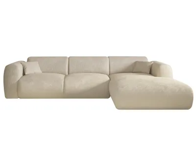 Produktbild von Großes Ecksofa rechts mit beigem POGNI-Stoff von Maison Céphy