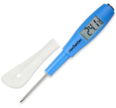 Digitales Kochthermometer mit Spatel, 24 cm, Edelstahlsonde, Silikon