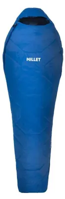 Imagen del producto de MILLET BAIKAL 750, saco de dormir para hombre, azul, cremallera lateral derecha