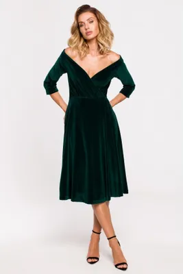 Produktbild von Made of Emotion Formelle Frauenkleider Rellul M645 grün XXL