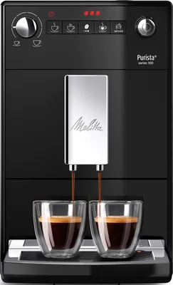 Produktbild von MELITTA Purista F23/0-102 schwarz Kaffeevollautomat (Stahl-Kegel-Mahlwerk, LED Symboldisplay, einstellbare Kaffeestärke, Aroma Extraction System)