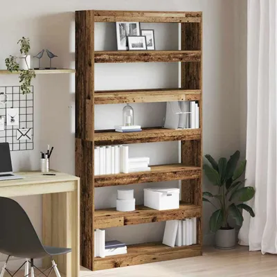 Image de Maison Exclusive - Bibliothèque Chêne artisanal 100 x 30 x 198 cm