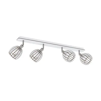 Produktbild von EGLO Cossano-Spot, Schienenlichtschranke, E14, 4 Glühbirne(n), 220-240 V, Nickel, Weiß