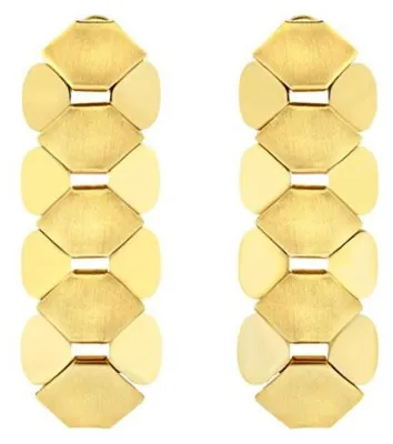 Produktbild von Extravagante vergoldete Ohrringe Hexagonia TJ3636