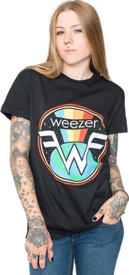 Obrázek produktu pro Weezer - Tričko s logem pro muže/dámy Uni RO4535 (L) (Black)