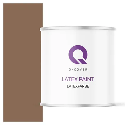Produktbild von Latexfarbe  2 L Dunkelbraun  2 L | Innenfarbe | Wandfarbe | Deckenfarbe | Klasse 3 Mattfarbe Scheuerfest Hohe Deckkraft