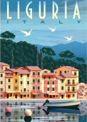 Image de Carte postale puzzle RAVENSBURGER de Ligurie, 1 000 pièces