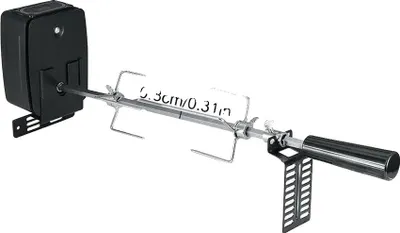 Image de Tournebroche, moteur électrique, design réglable, noir