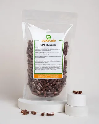 Produktbild von 100 g OPC Kapseln | Traubenkernextrakt | Buxtrade | OPC