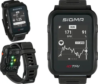 Immagine prodotto di Orologio fitness Sigma® "iD TRI", nero, basic