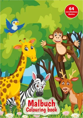 Produktbild von Malbuch / DIN A5 / 64 Seiten / "Giraffe"