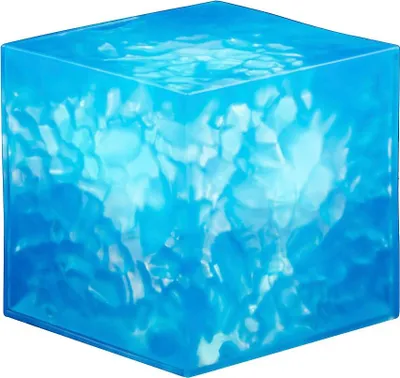 A blue cube with internal light patterns, resembling the Tesseract.