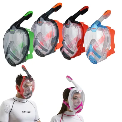 Image de Masque de plongée Seac Unica L-xl Rouge/noir**
