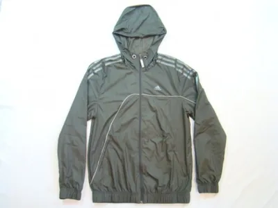 Produktbild von Adidas Chrome Windbreaker Jacke Herrenjacke Sportjacke olive/grau, Größe:XS