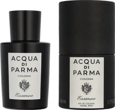 Produktbild von Acqua di Parma Essenza, Männer, 50 ml, Nicht nachfüllbare Flasche, Bergamotte, Grapefruit, Zitrone, Mandarine, Neroli, Orange, Petitgrain, Gewürznelke, Jasmin, Maiglöckchen, Rose, Rosmarin, Bernstein, Patschuli, Vetiver, Weißer Moschus