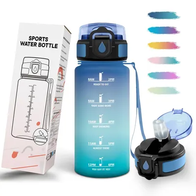 Produktbild von Trinkflasche 500ml BPA-frei, auslaufsicher, Mulbijeo, Sportflasche,