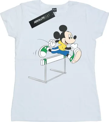 Zdjęcie produktu dla Disney – koszulka damska „Mickey Mouse Hurdles” BI31283 (XXL) (biała)