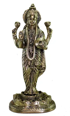 Messing Lakshmi Idol 15 Zoll – Göttin Laxmi Statue