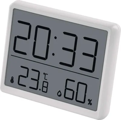 Digitální teploměr s vlhkoměrem, bezdrátové čidlo, budík, datum E6210
