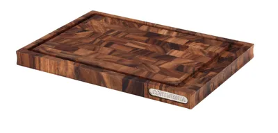 Obrázok produktu pre Continenta Carving Board Frontal Wood, doska na krájanie, kuchynská doska, drevená doska, agátové drevo, 36,5 x 25 cm, 4850