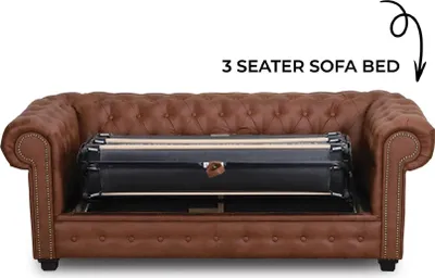 Zdjęcie produktu dla Rozkładana sofa Chesterfield Sofa z funkcją spania Kanapa Meble tapicerowane Kanapy