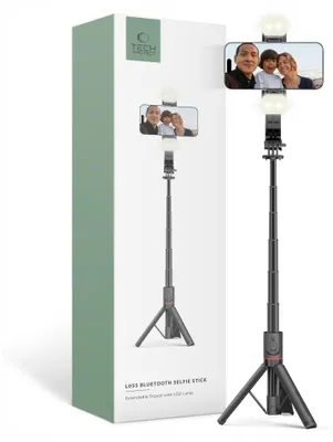Produktbild von Tech-protect L05S Selfie Stick mit LED Tripod