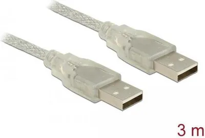 Immagine prodotto di DELOCK USB Kabel A -> A St/St 3.00m transparent